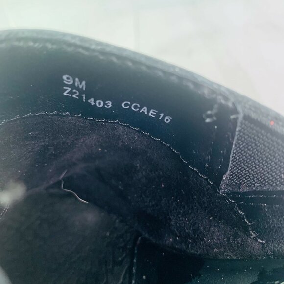 BOC Born Concept Black Leather CCAE16 Studs Buckle Wedge Clogs Mules Sz 9 M - Picture 6 of 10